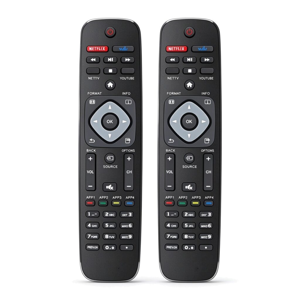 URMT42JHG005 YKF399-001 Replacement Remote for Philips TVs — 6 Pack, No Programming, 2x AAA