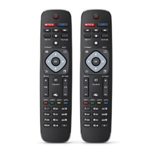 URMT42JHG005 YKF399-001 Replacement Remote for Philips TVs — 6 Pack, No Programming, 2x AAA